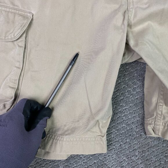 Vintage Polo Ralph Lauren Shorts Men's 33 Khaki Tan Chino Cargo - Picture 4 of 14